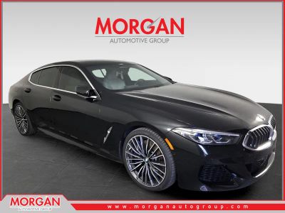 2022 BMW 8 Series M850i xDrive Gran Coupe in Black — front three-quarter view