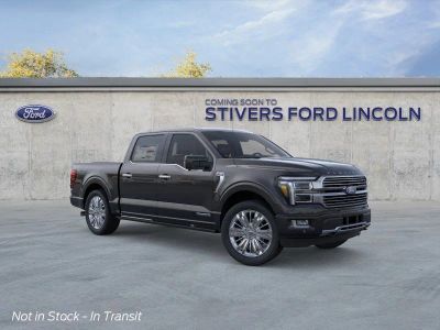 2026 Ford F-150 Platinum in Agate Black Metallic — front three-quarter view