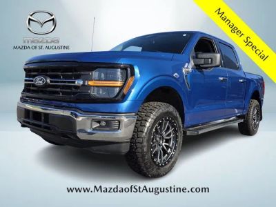 2025 Ford F-150 XLT in Blue — front three-quarter view