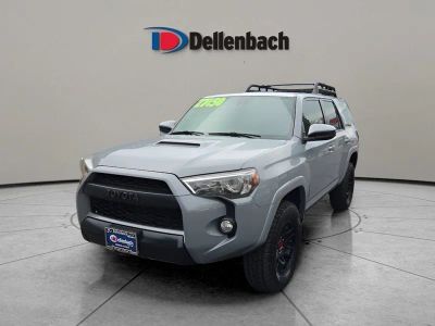 2017 Toyota 4Runner SR5 in Cement — front three-quarter view