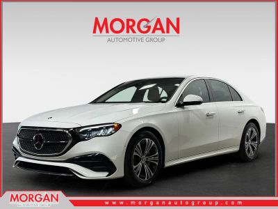 2024 Mercedes-Benz E-Class E 350 in Polar White — front three-quarter view