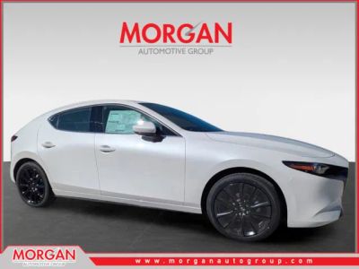 2026 Mazda Mazda3 Hatchback 3 2.5 S Premium in Snowflake White Pearl Mica — front three-quarter view