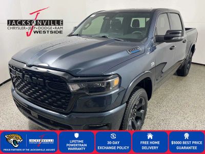 2026 RAM 1500 Big Horn in Forged Blue Metallic Exterior Paint — front three-quarter view