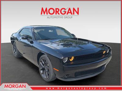 2021 Dodge Challenger SXT in Pitch Black Clearcoat — front three-quarter view