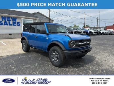2026 Ford Bronco Big Bend in Velocity Blue Metallic — front three-quarter view