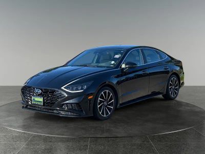 2021 Hyundai Sonata — rear three-quarter view