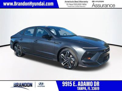 2026 Hyundai SONATA N Line in Gray — front three-quarter view