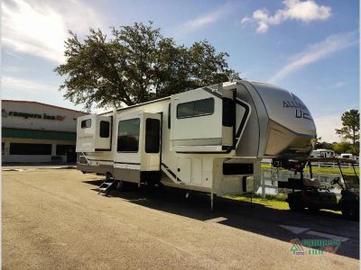 2026 Alliance RV Paradigm — rear three-quarter view
