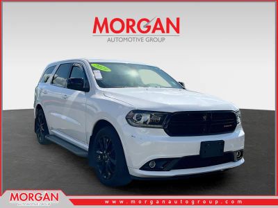 2019 Dodge Durango SXT Plus in White — front three-quarter view