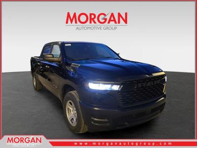 2026 Ram 1500 Tradesman in Diamond Black Crystal Pearlcoat — front three-quarter view