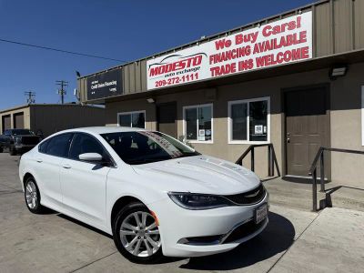 2015 Chrysler 200 in White — front three-quarter view