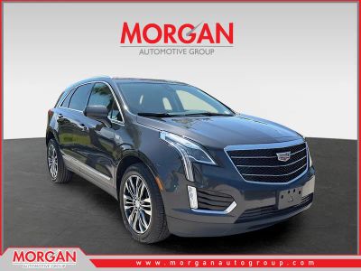 2019 Cadillac XT5 Premium Luxury AWD in Manhattan Noir Metallic — front three-quarter view