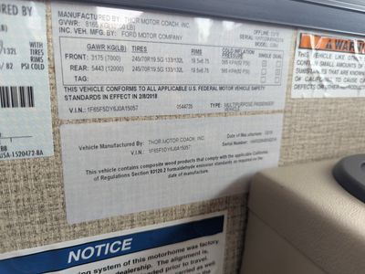2019 Thor Motor Coach Hurricane — photo 29 view