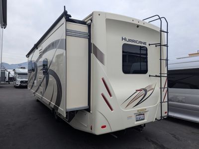 2019 Thor Motor Coach Hurricane — rear three-quarter view