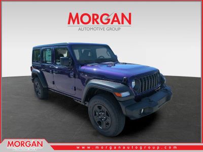 2026 Jeep Wrangler Sport in Purple — front three-quarter view