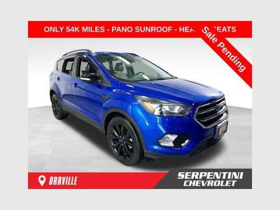 2017 Ford Escape Titanium in Blue — front three-quarter view