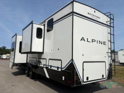 2026 Keystone RV Alpine — rear three-quarter view