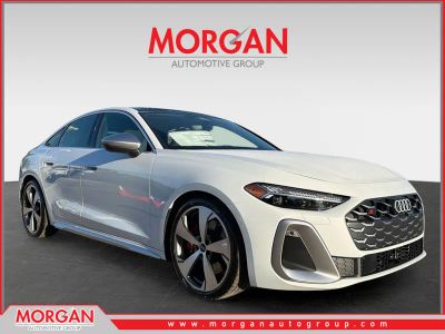 2025 Audi S5 Premium Plus in 46G — front three-quarter view