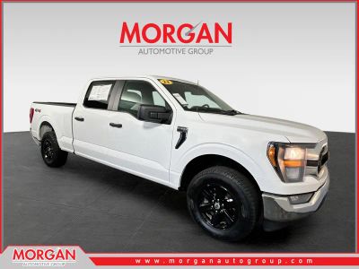 2023 Ford F-150 XLT in Oxford White — front three-quarter view