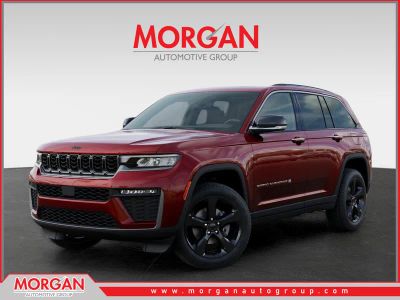 2026 Jeep Grand Cherokee Limited in Red — front three-quarter view
