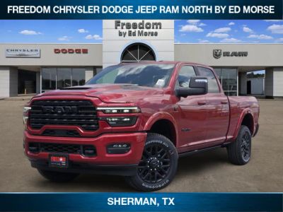 2026 RAM Ram 2500 RAM 2500 LIMITED CREW CAB 4X4 6'4' BOX in Molten Red Pearl-Coat Exterior Paint — front three-quarter view