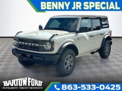 2026 Ford Bronco Big Bend in Desert Sand — front three-quarter view