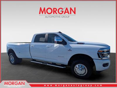 2026 Ram 3500 Laramie in White — front three-quarter view