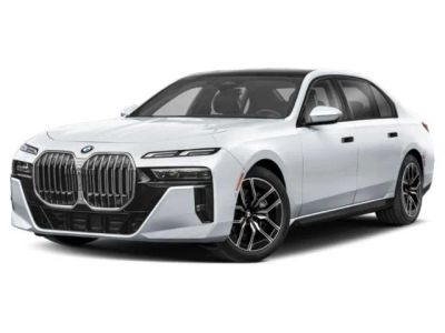 2026 BMW 7 Series 760i xDrive in Mineral White Metallic — front three-quarter view