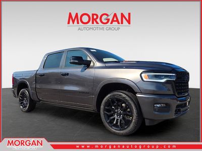 2026 Ram 1500 Limited in Gray — front three-quarter view