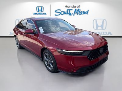 2023 Honda Accord Sedan EX in Radiant Red Metallic — front three-quarter view