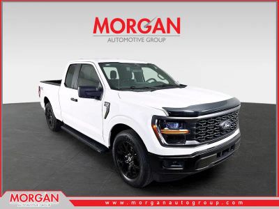 2024 Ford F-150 STX in Oxford White — front three-quarter view