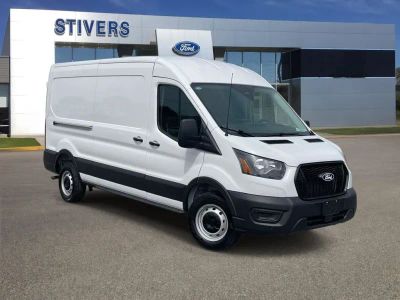 2026 Ford Transit Commercial Cargo Van in Oxford White — front three-quarter view