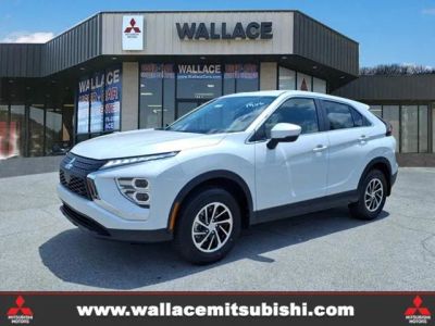 2026 Mitsubishi Eclipse Cross ES in White Diamond Pearl — front three-quarter view