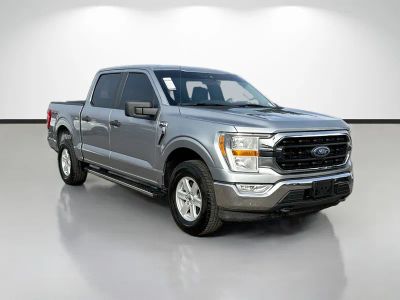 2022 Ford F-150 XLT in Silver — front three-quarter view