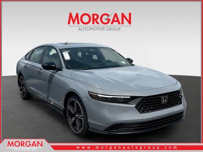 2026 Honda Accord Hybrid Sport in Urban Gray Pearl — front three-quarter view
