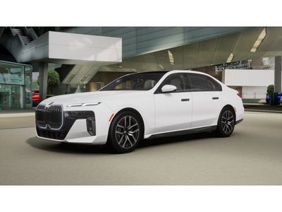 2026 BMW 7 Series 740i xDrive in Alpine White — front three-quarter view