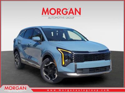 2026 Kia Sportage Hybrid S in Heritage Blue — front three-quarter view