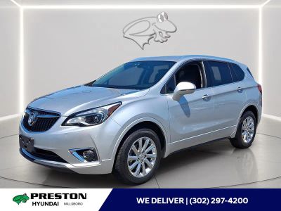 2019 Buick Envision Essence in Galaxy Silver Metallic — front three-quarter view