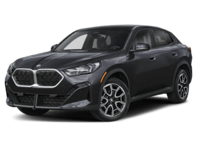 2026 BMW X2 xDrive28i in Black Sapphire Metallic — front three-quarter view