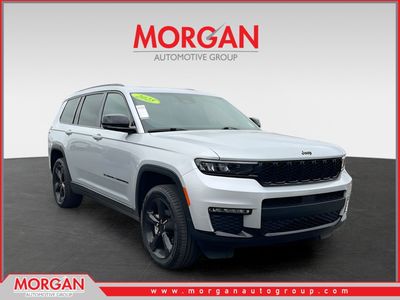 2025 Jeep Grand Cherokee L Limited in Silver — front three-quarter view