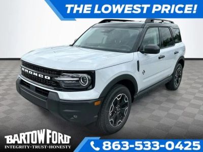 2026 Ford Bronco Sport Outer Banks in White Metallic — front three-quarter view