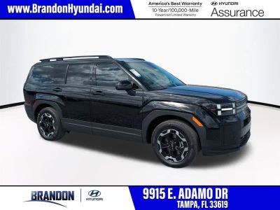 2026 Hyundai SANTA FE SEL in Black — front three-quarter view