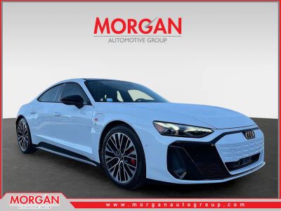 2026 Audi S e-tron GT Prestige in Arkona White — front three-quarter view