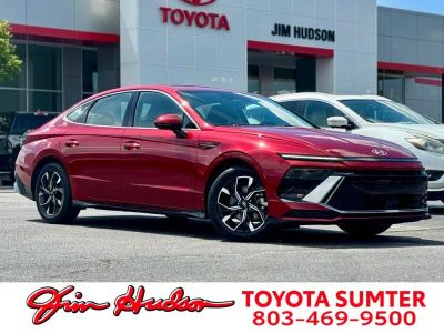 2024 Hyundai Sonata in Red — front three-quarter view