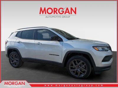 2026 Jeep Compass Latitude in Silver — front three-quarter view