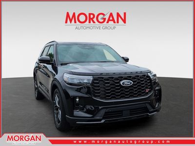 2026 Ford Explorer ST in Black — front three-quarter view