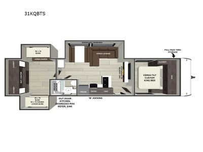 2026 Wildwood 31KQBTS — side profile view