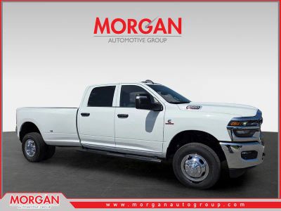 2026 Ram 3500 Tradesman in White — front three-quarter view