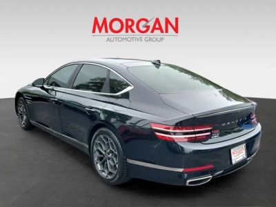 2022 Genesis G80 — rear three-quarter view