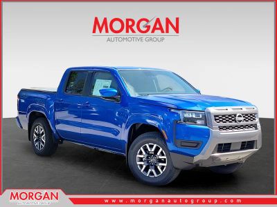 2026 Nissan Frontier SV in Blue — front three-quarter view